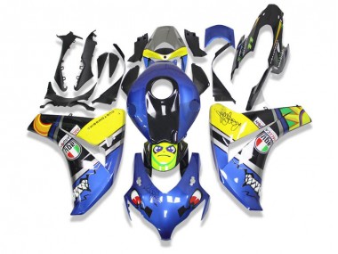 Azul Tiburón Carenado Moto Honda CBR 1000 RR 2008-2011