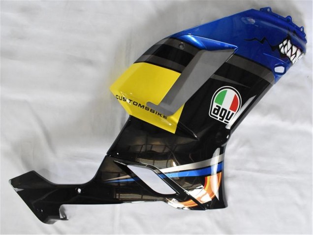 Azul Tiburón Carenado Moto Kawasaki ZX6R 2007-2008 Azul Tiburón Carenado Moto Kawasaki ZX6R 2007-2008