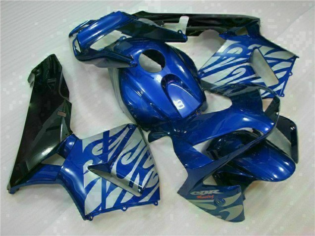 Azul con Plata Llama Carenado Moto Honda CBR 600 RR 2003-2004 Azul con Plata Llama Carenado Moto Honda CBR 600 RR 2003-2004