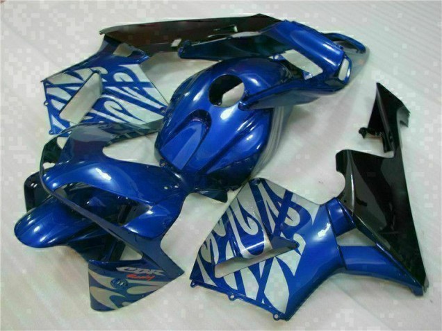 Azul con Plata Llama Carenado Moto Honda CBR 600 RR 2003-2004 Azul con Plata Llama Carenado Moto Honda CBR 600 RR 2003-2004