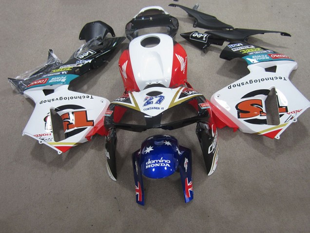 Blanco Azul 27 Carenado Moto Honda CBR 600 RR 2005-2006 Blanco Azul 27 Carenado Moto Honda CBR 600 RR 2005-2006