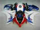 Blanco Azul ABS Moto Plástico Honda CBR 1000 RR 2008-2011 Blanco Azul ABS Moto Plástico Honda CBR 1000 RR 2008-2011