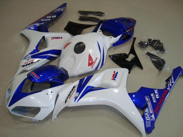 Blanco & Azul Carenado Moto Honda CBR 1000 RR 2006-2007 Blanco & Azul Carenado Moto Honda CBR 1000 RR 2006-2007