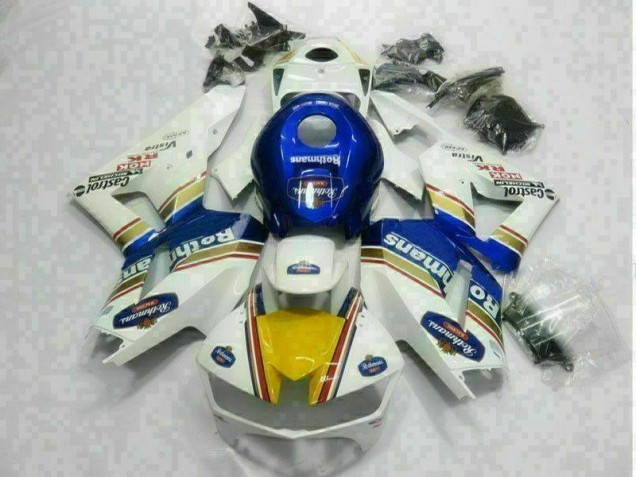 Blanco Azul Carenado Moto Honda CBR 600 RR 2013-2021 Blanco Azul Carenado Moto Honda CBR 600 RR 2013-2021