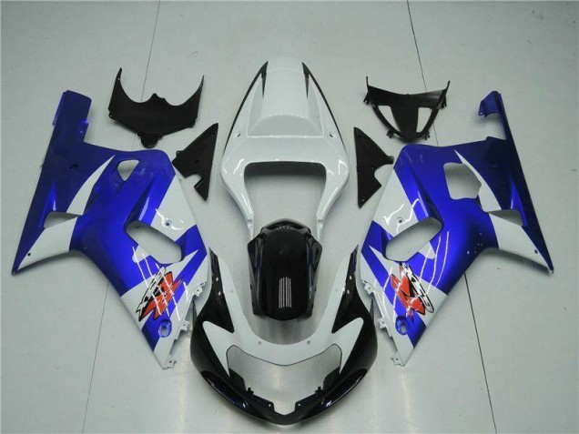 Blanco Azul Carenado Moto Suzuki GSXR 600 / 750 K1 K2 K3 2001-2003 Blanco Azul Carenado Moto Suzuki GSXR 600 / 750 K1 K2 K3 2001-2003