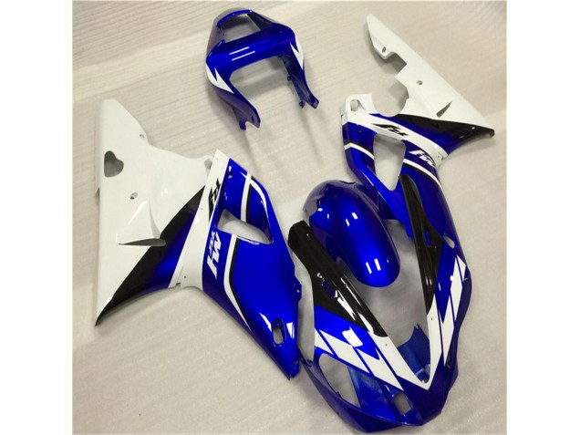 Blanco Azul Carenado Moto Yamaha R1 2000-2001 Blanco Azul Carenado Moto Yamaha R1 2000-2001