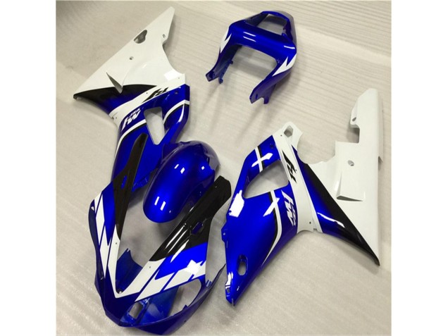 Blanco Azul Carenado Moto Yamaha R1 2000-2001 Blanco Azul Carenado Moto Yamaha R1 2000-2001