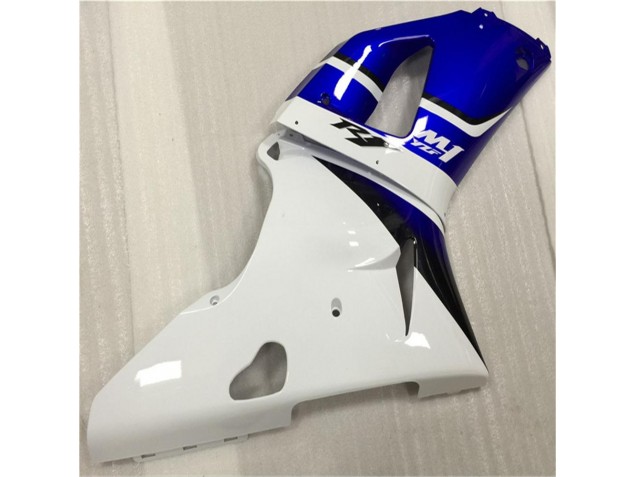 Blanco Azul Carenado Moto Yamaha R1 2000-2001 Blanco Azul Carenado Moto Yamaha R1 2000-2001