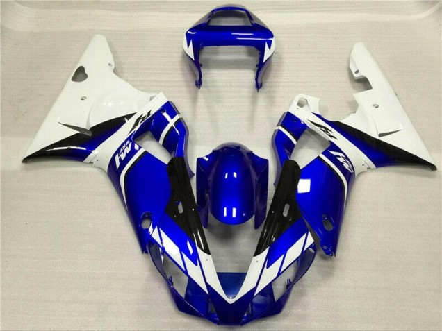 Blanco Azul Carenado Moto Yamaha R1 2000-2001 Blanco Azul Carenado Moto Yamaha R1 2000-2001