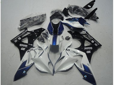 Blanco Azul Carenado & Plástico Moto BMW S1000RR 2009-2014