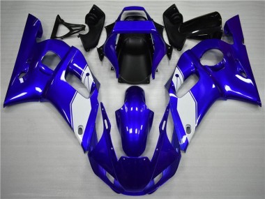Blanco Azul Carenado & Plástico Moto Yamaha R6 1998-2002