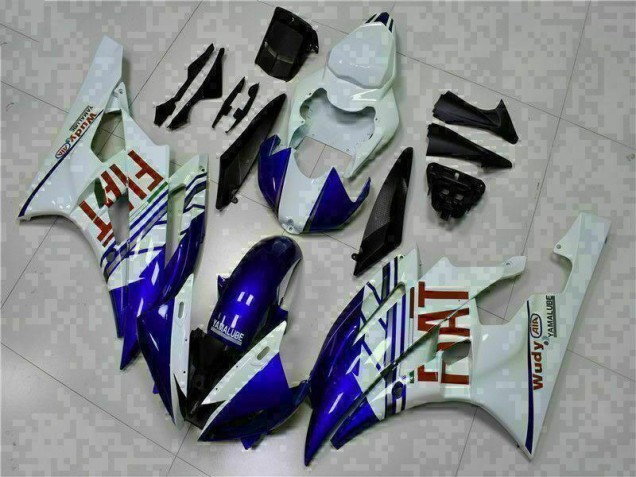 Blanco Azul Carrocería Motocicletas Yamaha R6 2006-2007 Blanco Azul Carrocería Motocicletas Yamaha R6 2006-2007