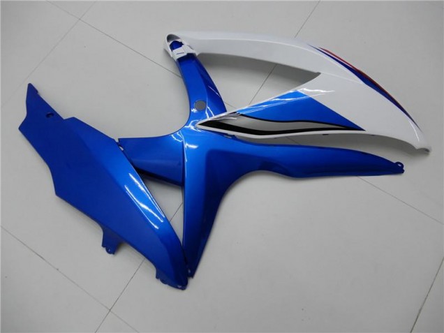 Blanco Azul Kit Carenado Moto Suzuki GSXR 600 / 750 K8 2008-2010 Blanco Azul Kit Carenado Moto Suzuki GSXR 600 / 750 K8 2008-2010