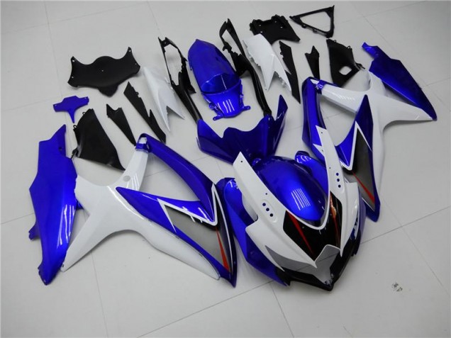 Blanco Azul Kit Completo Carenado Moto Suzuki GSXR 600 / 750 K8 2008-2010 Blanco Azul Kit Completo Carenado Moto Suzuki GSXR 600 / 750 K8 2008-2010