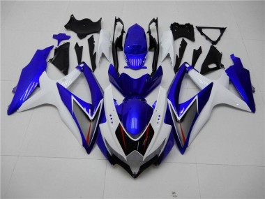 Blanco Azul Kit Completo Carenado Moto Suzuki GSXR 600 / 750 K8 2008-2010