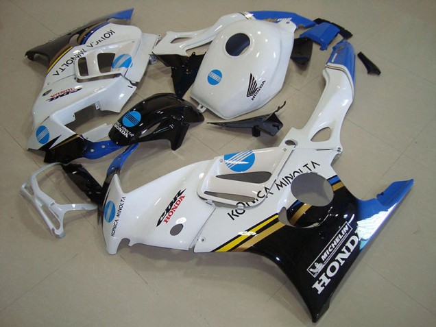 Blanco Azul Konica Minolta Carenado Moto Honda CBR 600 F3 1995-1998 Blanco Azul Konica Minolta Carenado Moto Honda CBR 600 F3 1995-1998