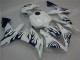 Blanco Azul Llama Carenado Moto Yamaha R1 2004-2006 Blanco Azul Llama Carenado Moto Yamaha R1 2004-2006