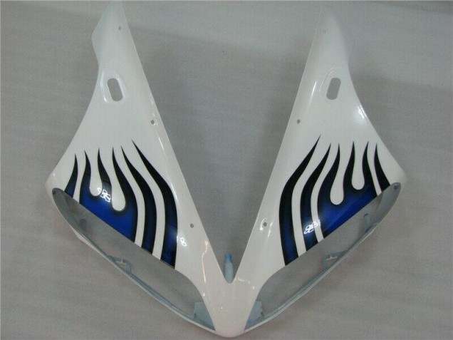 Blanco Azul Llama Carenado Moto Yamaha R1 2004-2006 Blanco Azul Llama Carenado Moto Yamaha R1 2004-2006