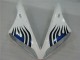 Blanco Azul Llama Carenado Moto Yamaha R1 2004-2006 Blanco Azul Llama Carenado Moto Yamaha R1 2004-2006