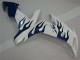 Blanco Azul Llama Carenado Moto Yamaha R1 2004-2006 Blanco Azul Llama Carenado Moto Yamaha R1 2004-2006