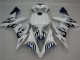 Blanco Azul Llama Carenado Moto Yamaha R1 2004-2006 Blanco Azul Llama Carenado Moto Yamaha R1 2004-2006