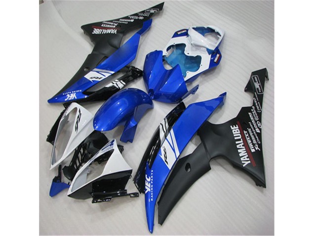 Blanco Azul Negro Carenado Moto Yamaha R6 2008-2016 Blanco Azul Negro Carenado Moto Yamaha R6 2008-2016
