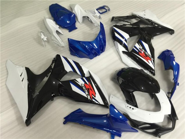 Blanco Azul Negro Carenados Moto Suzuki GSXR 1000 K9 2009-2016 Blanco Azul Negro Carenados Moto Suzuki GSXR 1000 K9 2009-2016