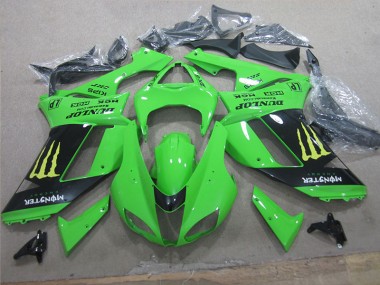 Blanco Azul Ninja Carenado Moto Kawasaki ZX6R 2007-2008