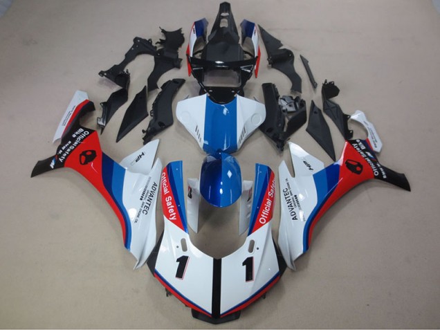 Blanco Azul Rojo Advantec Carenado Moto Yamaha R1 2015-2019 Blanco Azul Rojo Advantec Carenado Moto Yamaha R1 2015-2019