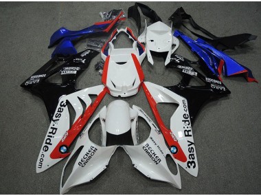 Blanco Azul Rojo Carenado Moto BMW S1000RR 2009-2014