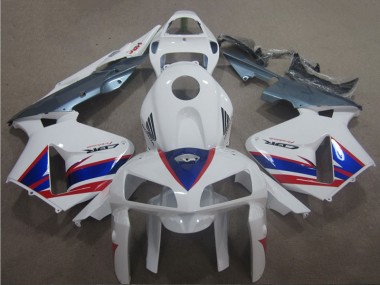 Blanco Azul Rojo Carenado Moto Honda CBR 600 RR 2005-2006