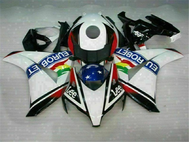 Blanco Azul Rojo Eurobet Lee Carenado Moto Honda CBR 1000 RR 2008-2011 Blanco Azul Rojo Eurobet Lee Carenado Moto Honda CBR 1000 RR 2008-2011