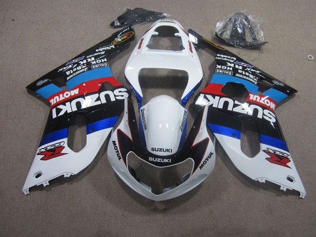 Blanco Azul Rojo Motul Carenado Moto Suzuki GSXR 750 K1 K2 K3 2001-2003 Blanco Azul Rojo Motul Carenado Moto Suzuki GSXR 750 K1 K2 K3 2001-2003