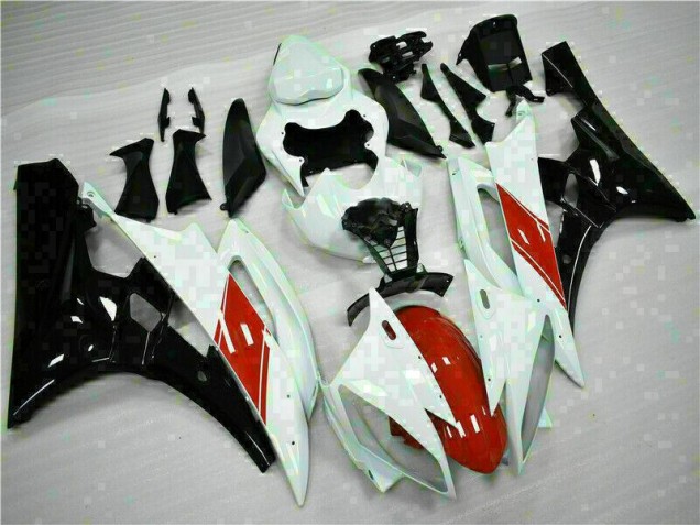 Blanco Carrocería Motocicletas Yamaha R6 2006-2007 Blanco Carrocería Motocicletas Yamaha R6 2006-2007