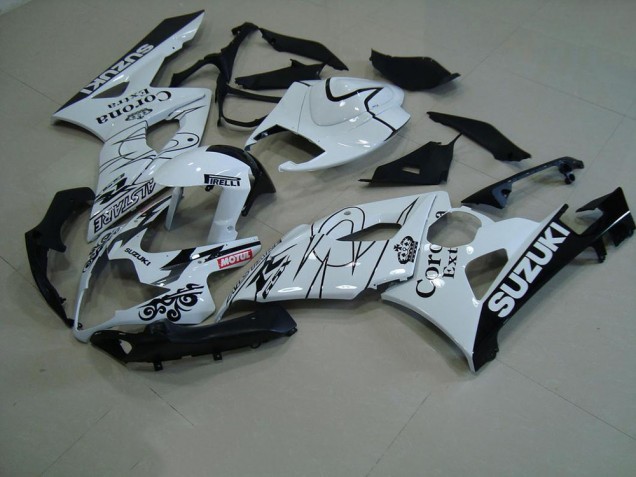 Blanco Corona Carenado Moto Suzuki GSXR 1000 K5 2005-2006 Blanco Corona Carenado Moto Suzuki GSXR 1000 K5 2005-2006