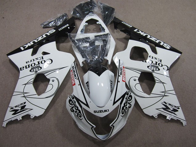 Blanco Corona Extra Motul Carenado Moto Suzuki GSXR 600 K4 2004-2005 Blanco Corona Extra Motul Carenado Moto Suzuki GSXR 600 K4 2004-2005