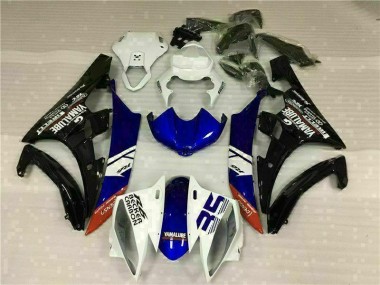 Blanco Kit ABS Carenado Motocicleta Yamaha R6 2006-2007