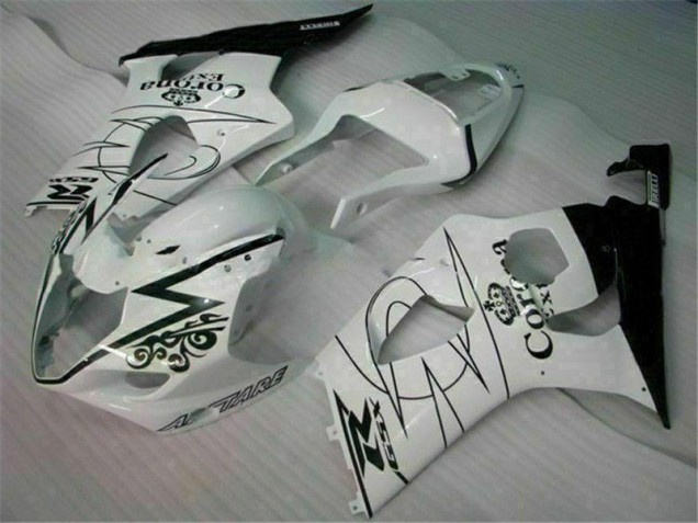 Blanco Kit Completo Carenado Moto Suzuki GSXR 1000 K3 2003-2004 Blanco Kit Completo Carenado Moto Suzuki GSXR 1000 K3 2003-2004