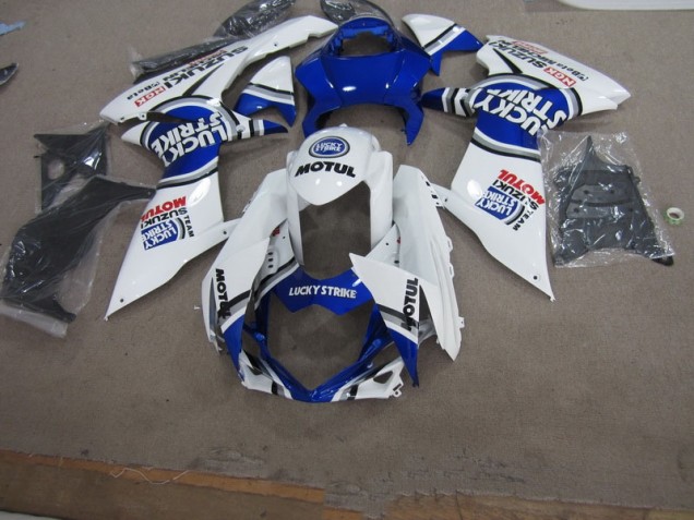 Blanco Lucky Strike Motul Carenado Moto Suzuki GSXR 750 K11 2011-2021 Blanco Lucky Strike Motul Carenado Moto Suzuki GSXR 750 K11 2011-2021