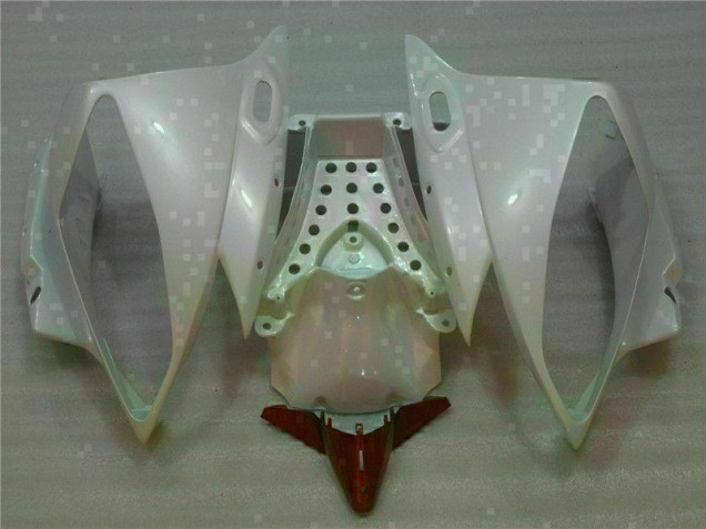 Blanco Marrón Carenado Moto Yamaha R6 2006-2007 Blanco Marrón Carenado Moto Yamaha R6 2006-2007