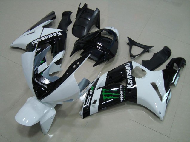 Blanco Monster Kits Completo Carenado Moto ABS Kawasaki ZX6R 2003-2004 Blanco Monster Kits Completo Carenado Moto ABS Kawasaki ZX6R 2003-2004