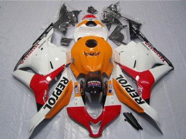 Blanco Naranja Negro Repsol Carenado Moto Honda CBR 600 RR 2009-2012