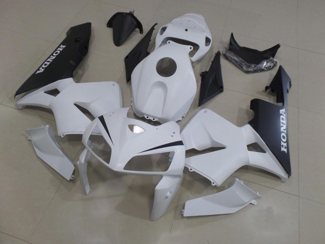 Blanco Negro ABS Moto Plástica Honda CBR 600 RR 2005-2006 Blanco Negro ABS Moto Plástica Honda CBR 600 RR 2005-2006