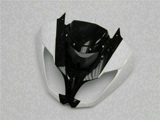 Blanco Negro ABS Moto Plástica Kawasaki ZX6R 2009-2012 Blanco Negro ABS Moto Plástica Kawasaki ZX6R 2009-2012