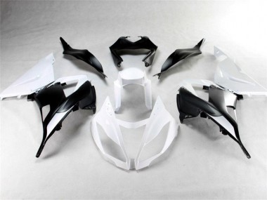 Blanco Negro ABS Moto Plástica Kawasaki ZX6R 2013-2018