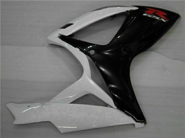 Blanco Negro ABS Moto Plástica Suzuki GSXR 600 / 750 K6 2006-2007 Blanco Negro ABS Moto Plástica Suzuki GSXR 600 / 750 K6 2006-2007