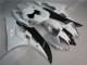 Blanco Negro ABS Moto Plástica Yamaha R6 2006-2007 Blanco Negro ABS Moto Plástica Yamaha R6 2006-2007