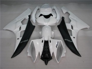 Blanco Negro ABS Moto Plástica Yamaha R6 2006-2007