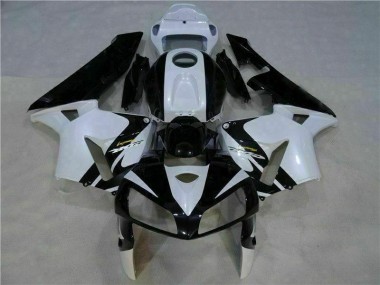 Blanco Negro ABS Moto Plástico Honda CBR 600 RR 2005-2006