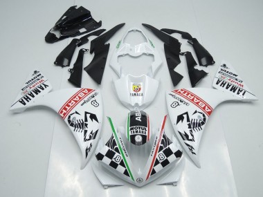 Blanco Negro Abrath Carenado Moto Yamaha R1 2009-2011
